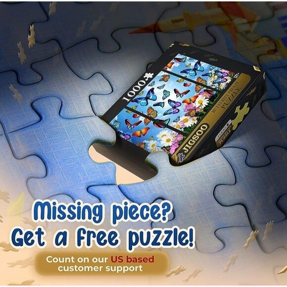 1000 Piece Puzzle for Adults - Innovative Canvas Jigsaw Puzzles for Adults with - Picture 5 of 6